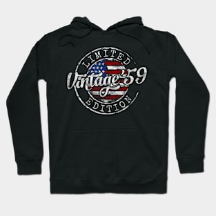 Vintage 1959 65th Birthday 65 Year Old Hoodie